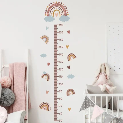 kids wall stickers height