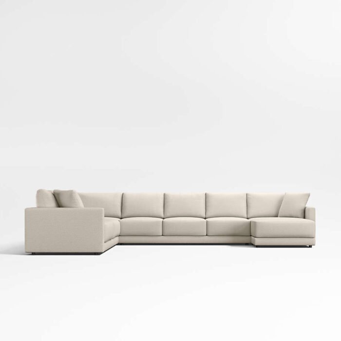 Gather Deep 4-Piece Corner Sectional Sofa with Chaise Lounge