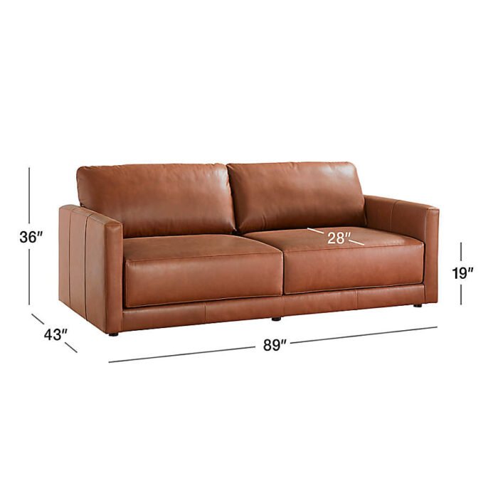 Gather Deep Leather Sofa