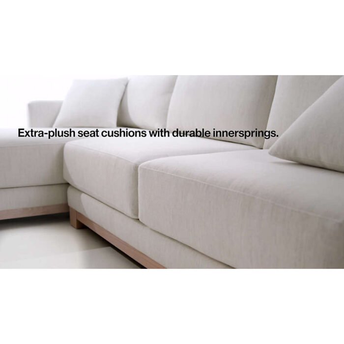 Gather Wood Base Bench Sofa 89"