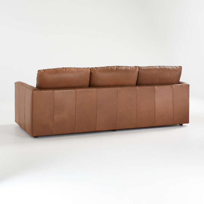 Gather Deep Leather Sofa 98"