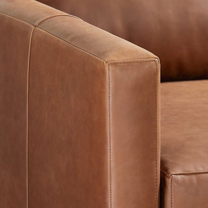 Gather Leather Left-Arm Sofa