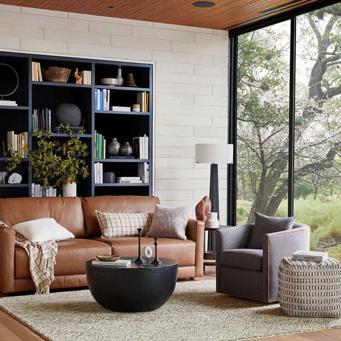 Gather Deep Leather Sofa