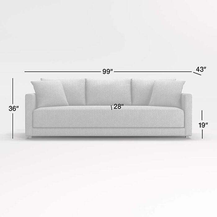 Gather Deep Grande Bench Sofa