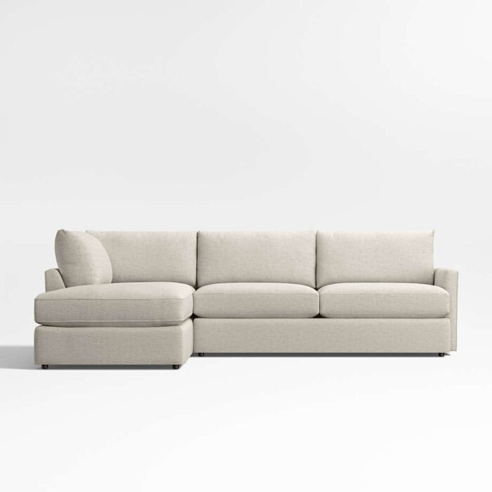 Lounge Classic 2-Piece Sectional Sofa with Bumper