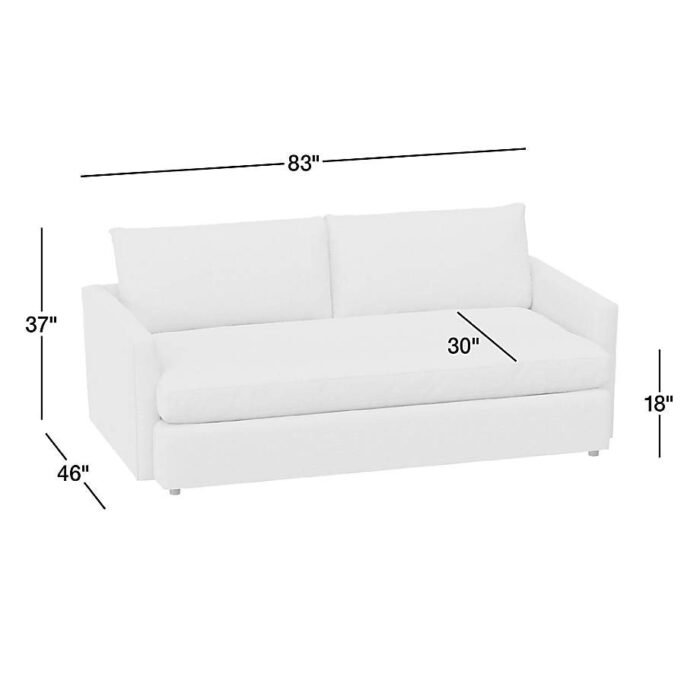 Lounge Deep Bench Sofa 83"