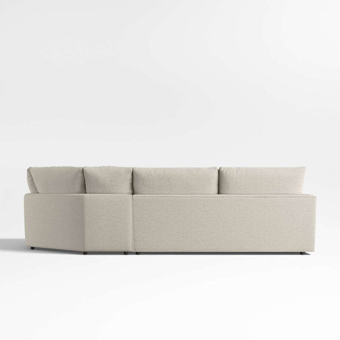 Lounge Classic 3-Piece Wedge Sectional Sofa