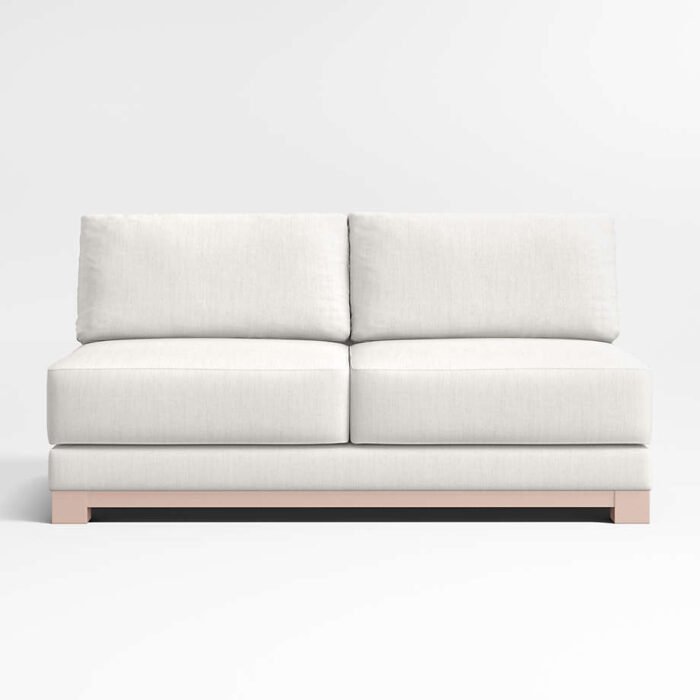 Gather Deep Wood Base Armless Sofa