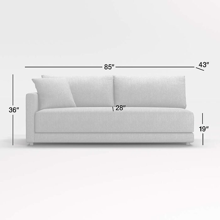 Gather Deep Left-Arm Bench Sofa