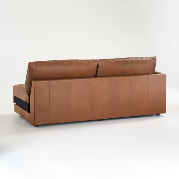 Gather Leather Left-Arm Sofa