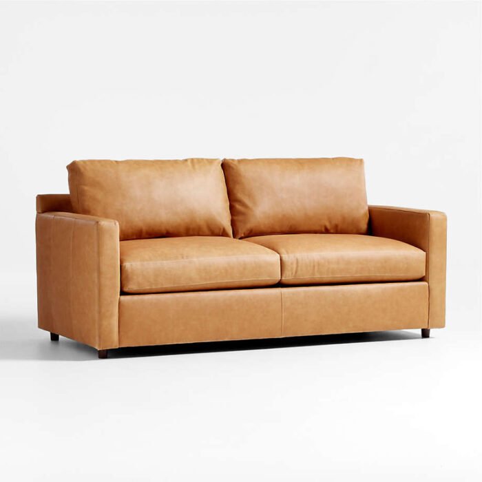 Barrett II Leather 2-Seat Track Arm Sofa