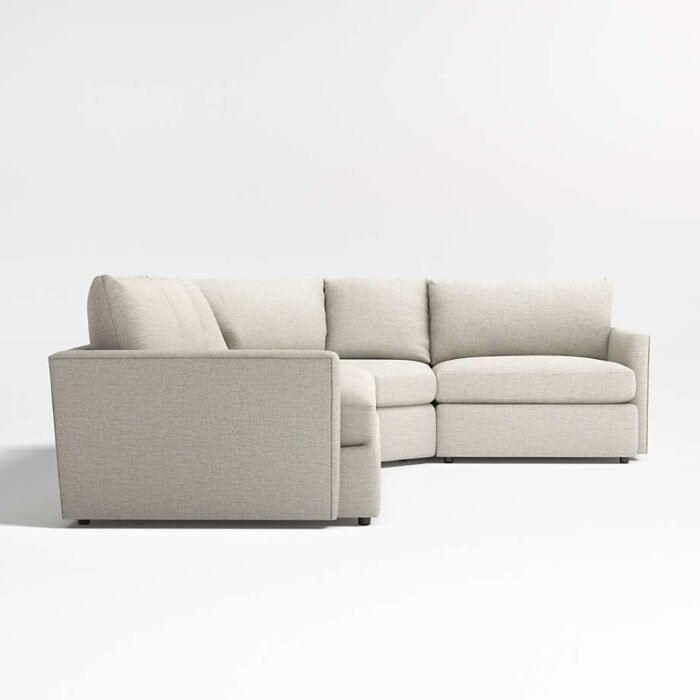 Lounge Deep 3-Piece Wedge Sectional Sofa