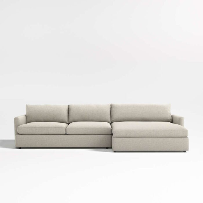 Lounge Deep 2-Piece Right-Arm Extra Wide Chaise Sectional Sofa