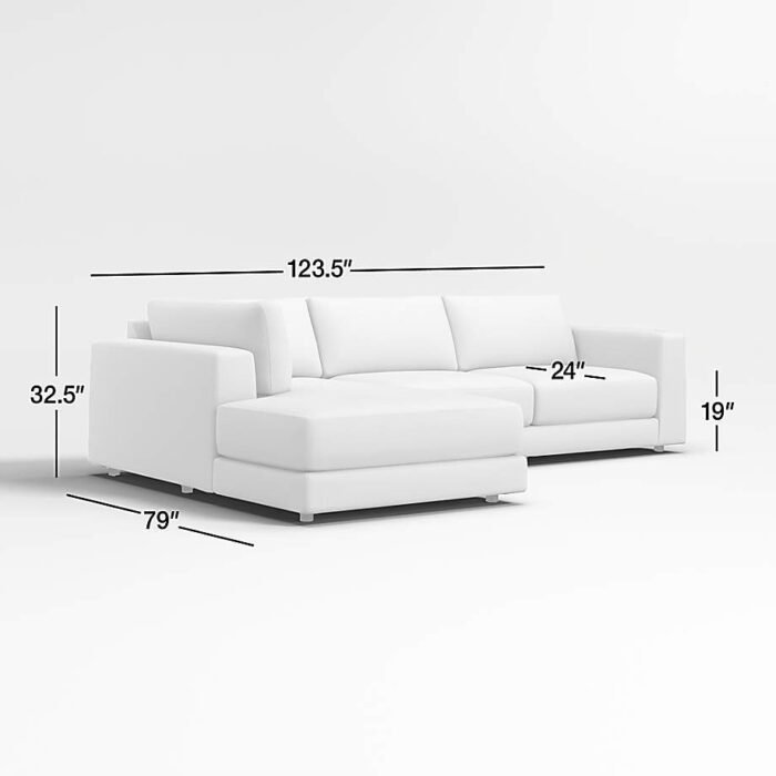 Peyton 2-Piece Left-Arm Bumper Sectional Sofa