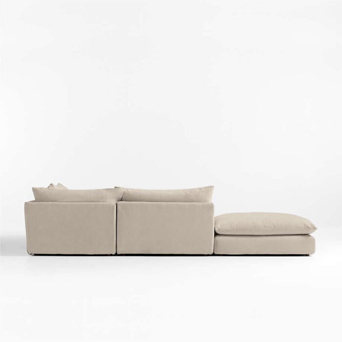 Unwind Modular 4-Piece Slipcovered Sectional Sofa