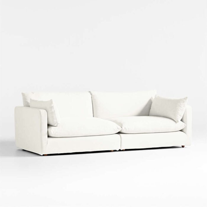 Unwind Modular 2-Piece Slipcovered Sectional Sofa