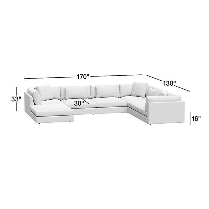 Monterey Modular 4-Piece U-Shaped Sectional Sofa