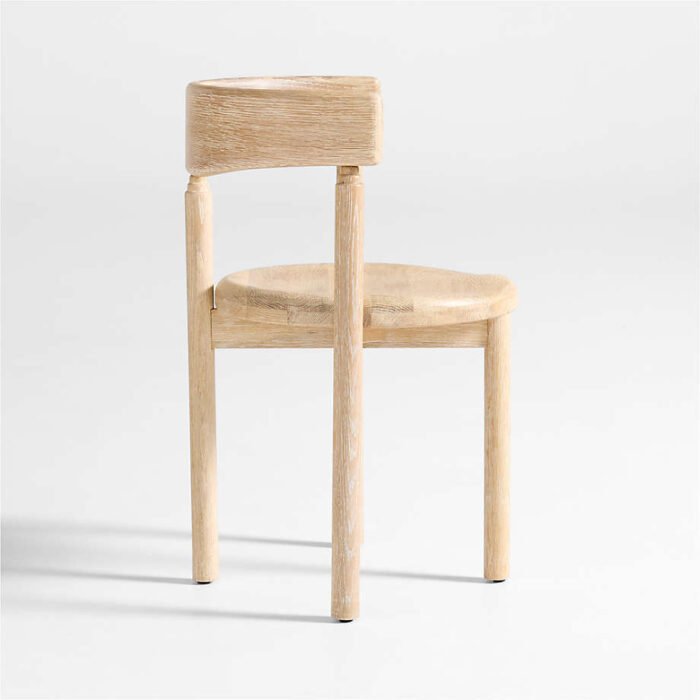 Virage Oak Wood Curved Dining Chair