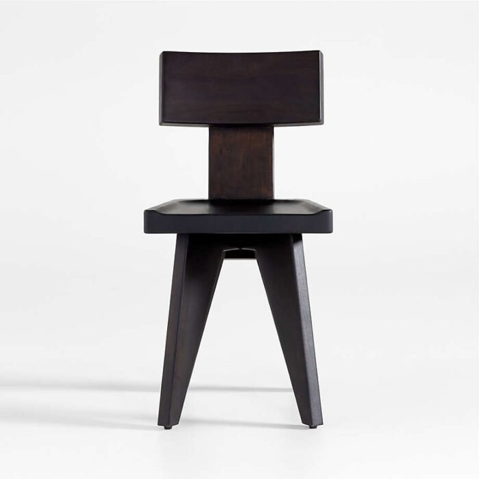 Yukon Black-Brown Wood Dining Side Chair