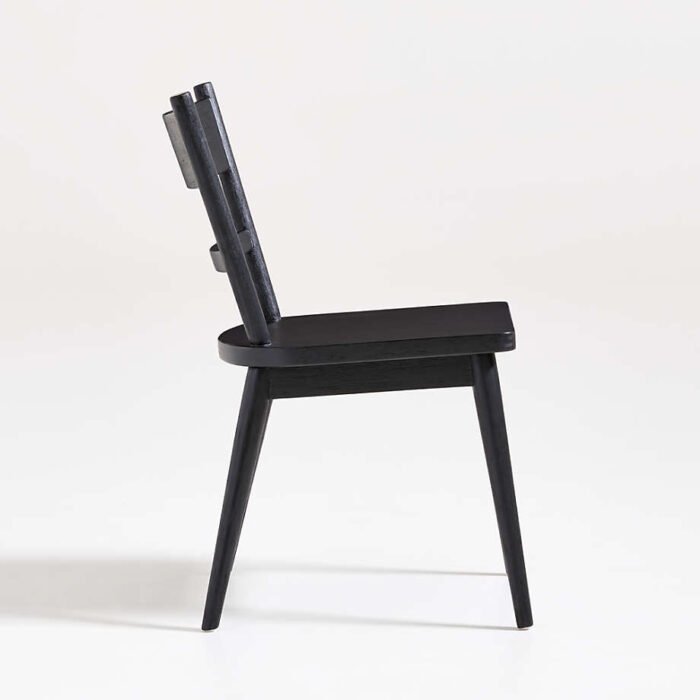 Arno Black Wood Side Chair