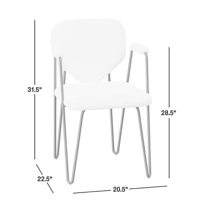 Apres Shearling Dining Arm Chair