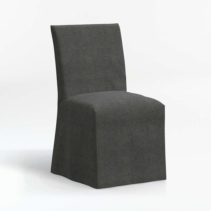 Addison Charcoal Slipcover Dining Chair