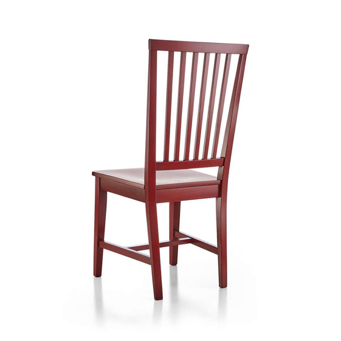 Village Red Wood Dining Chair