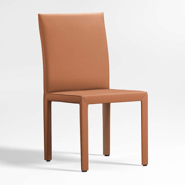 Folio Whiskey Top-Grain Leather Dining Chair