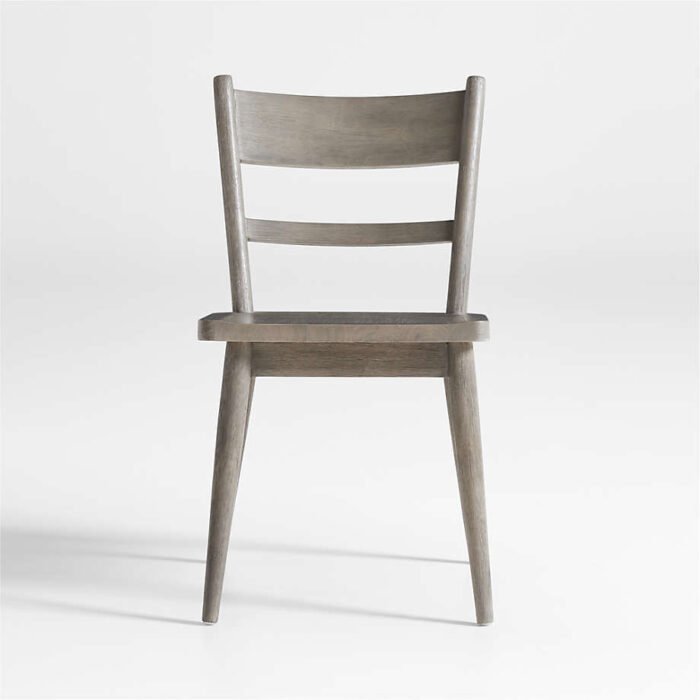 Arno Warm Grey Wood Side Chair