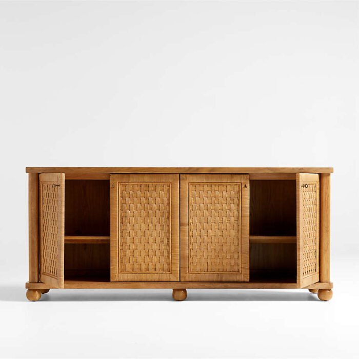 Carlyle Wood Storage Media Console by Jake Arnold