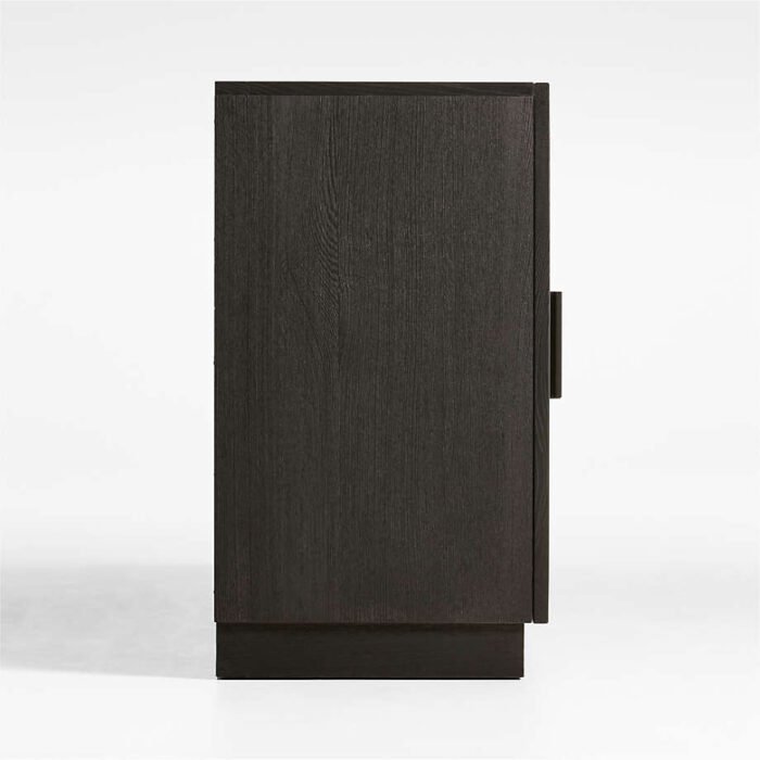 Calypso Black Elm Wood 90" Storage Media Console