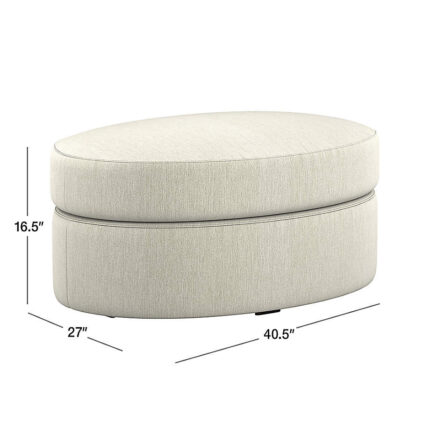 Infiniti Oval Storage Ottoman