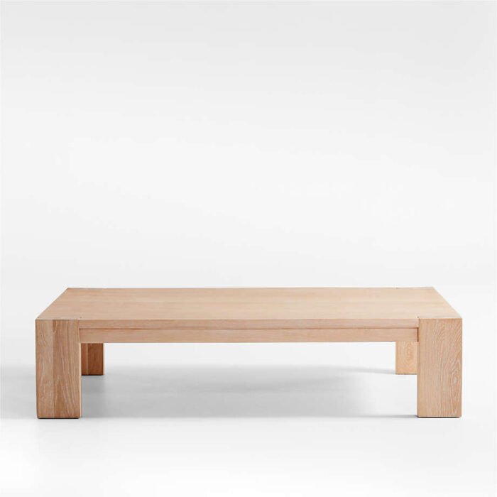 Terra Natural White Oak Wood 68" Rectangular Coffee Table