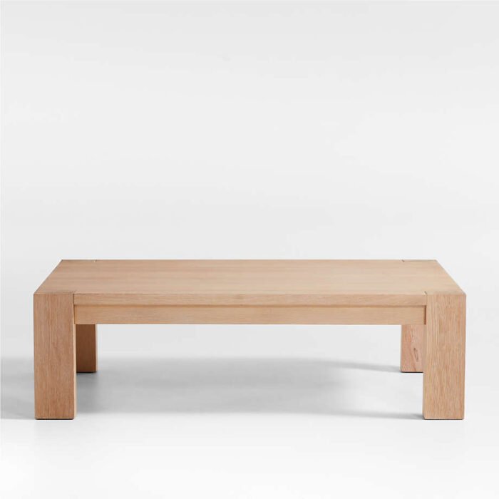 Terra Natural White Oak Wood 68" Rectangular Coffee Table