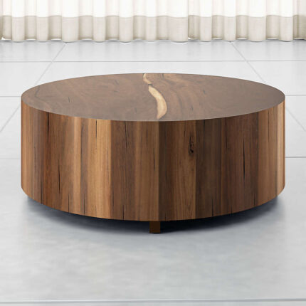 Dillon Natural Yukas Wood 40" Round Coffee Table