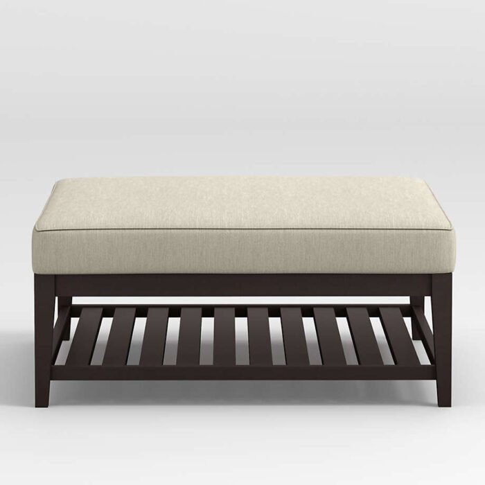 Nash Square Ottoman with Slats