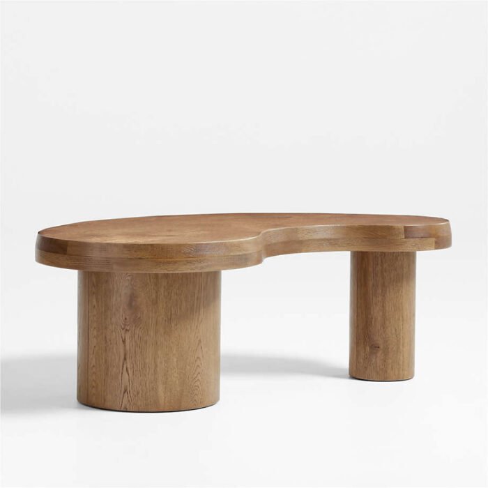 Augie Brown Oak Wood 48" Coffee Table by Jake Arnold