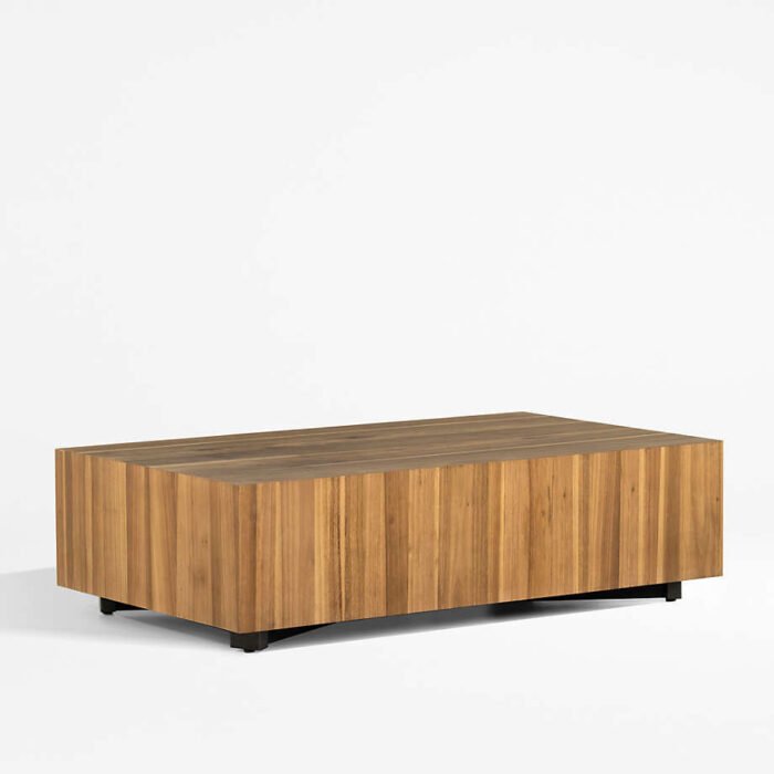 Dillon Natural Yukas Wood 53" Rectangular Coffee Table