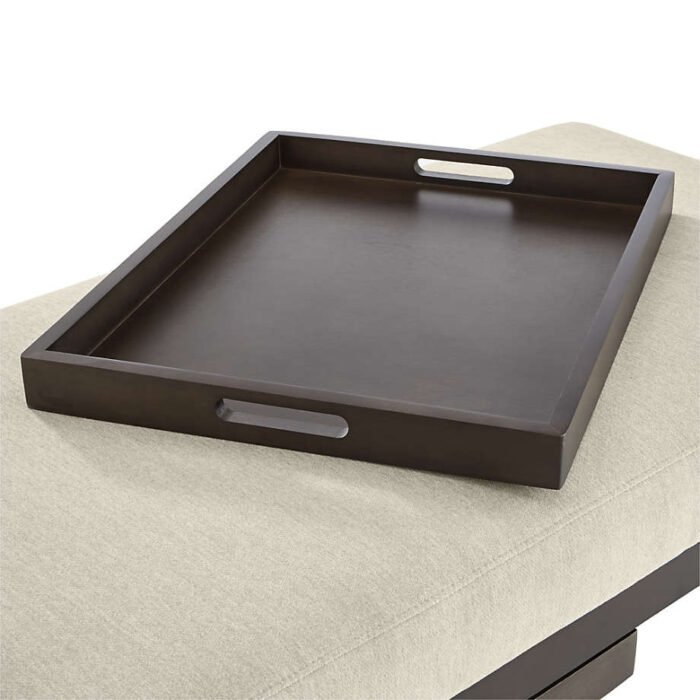 Nash Rectangular Ottoman with Tray