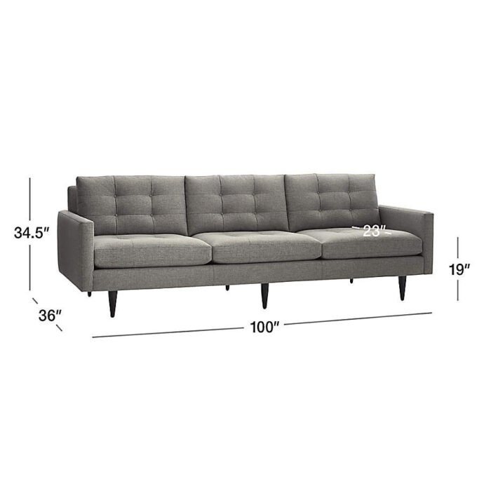 Petrie 100" Grande Midcentury Sofa