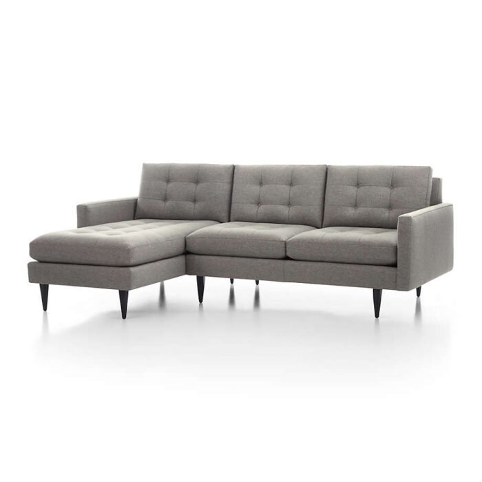 Petrie 2-Piece Left-Arm Chaise Midcentury Sectional Sofa