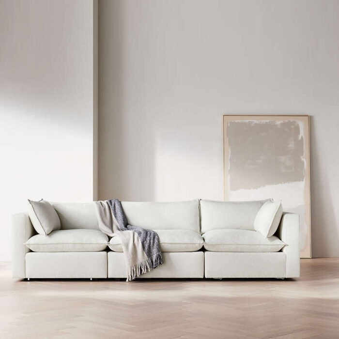 Lotus 3-Piece Wedge Sectional Sofa