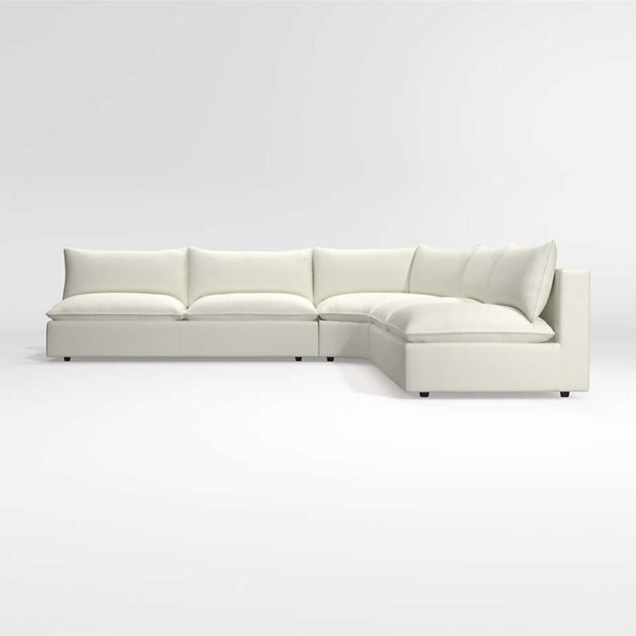 Lotus Deep 3-Piece Wedge Sectional Sofa