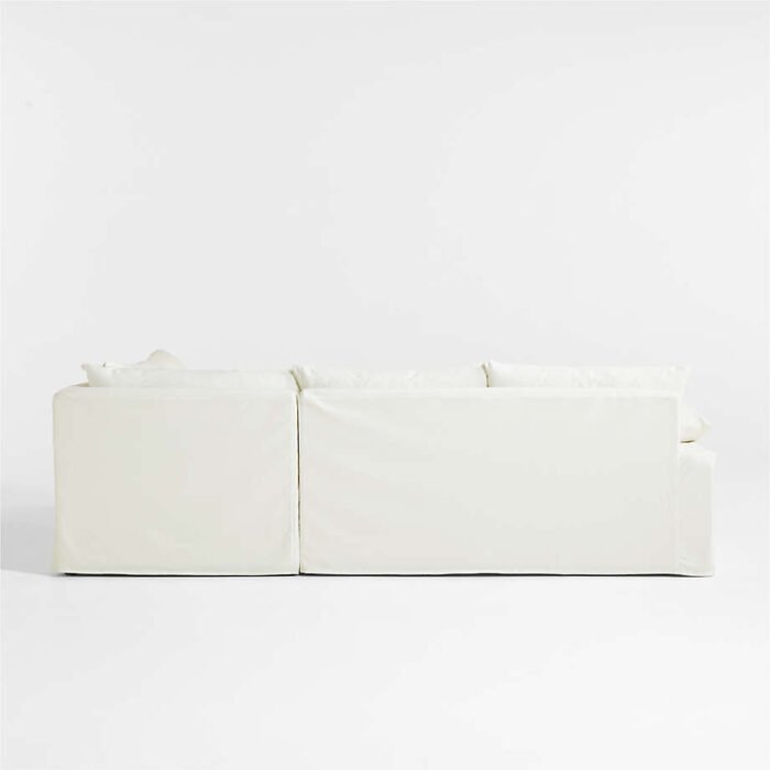 Ever Slipcovered 3 Piece L-Shaped Sectional Sofa by Leanne Ford