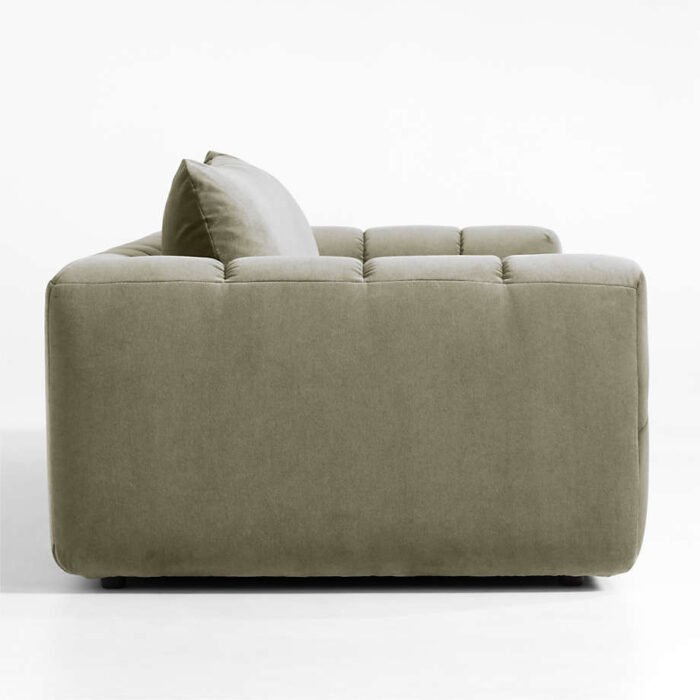 Cambria Green Velvet Sofa 96"