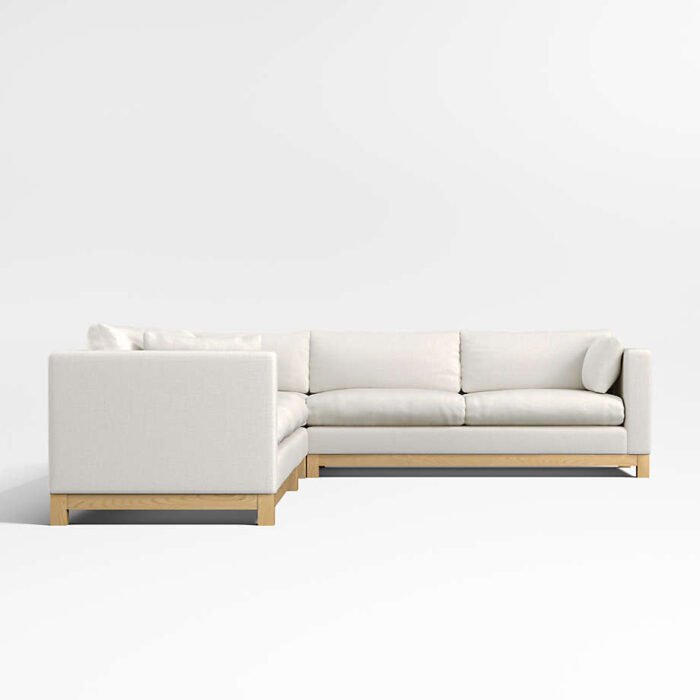 Pacific Wood 4-Piece L-Shaped Sectional Sofa