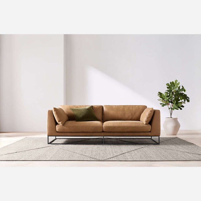 Delancey Leather Sofa 88"