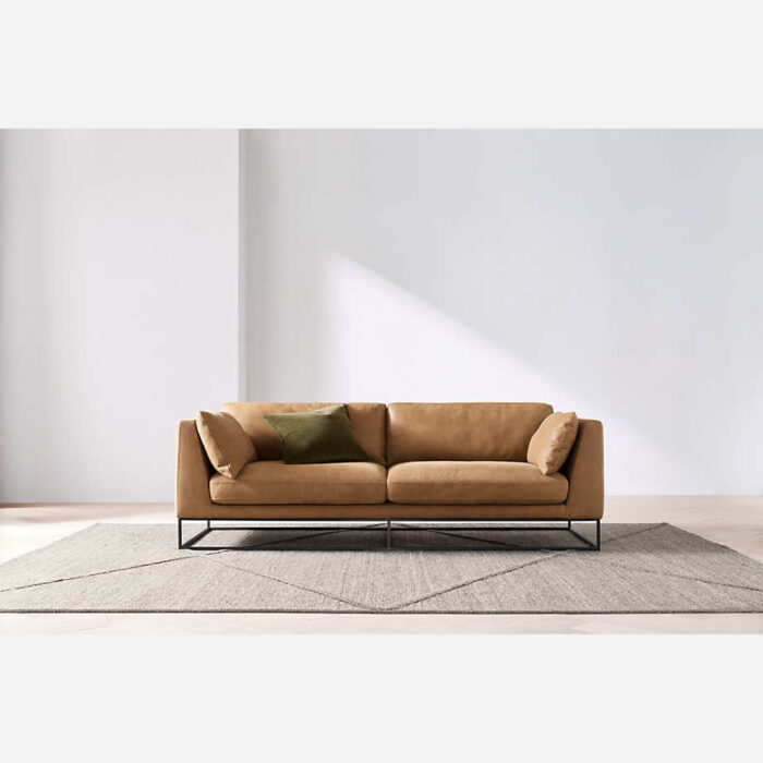 Delancey Leather Sofa 88"