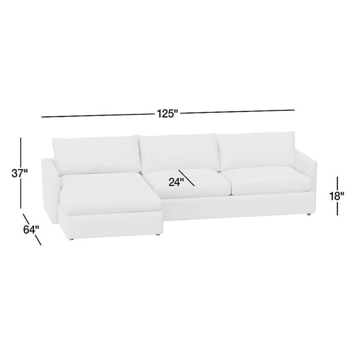 Lounge 2-Piece Sectional Sofa with Left-Arm Chaise