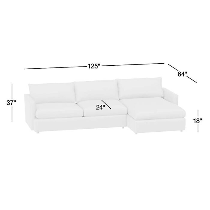 Lounge 2-Piece Sectional Sofa with Right-Arm Chaise